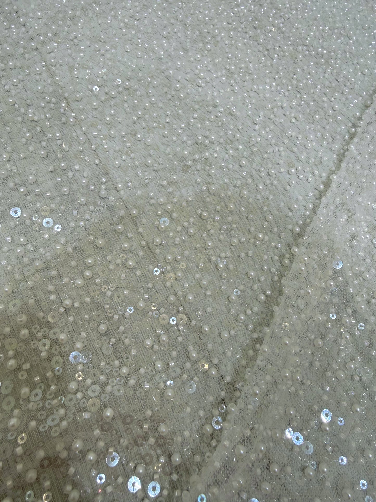 Beading sparkling bridal detachable overskirt for wedding dress - Ting's Bridal Collection
