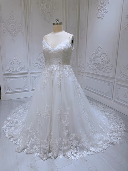 TBC-SA028 Stock clearance! Plus size 16! - Ting's Bridal Collection