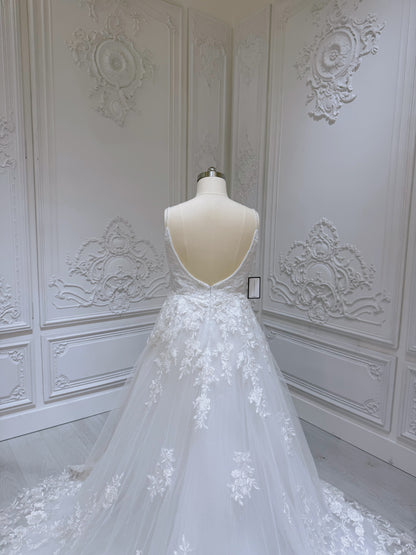 TBC-SA028 Stock clearance! Plus size 16! - Ting's Bridal Collection