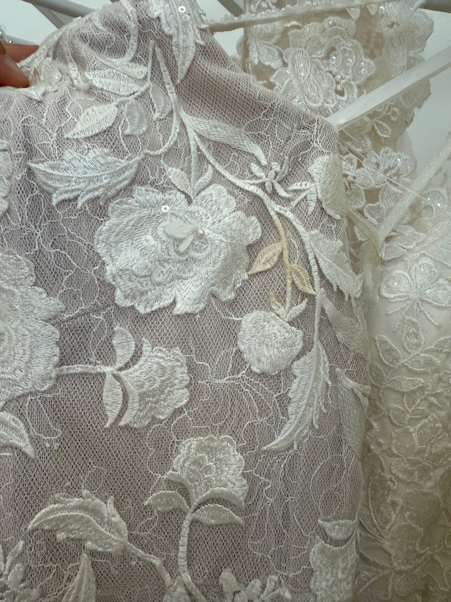 Stock clearance! Bridal size 8. Ivory lace mermaid wedding dress - Ting's Bridal Collection